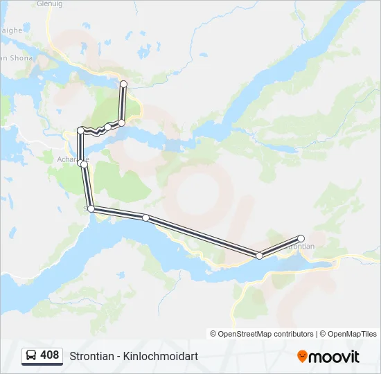 408 Bus Line Map