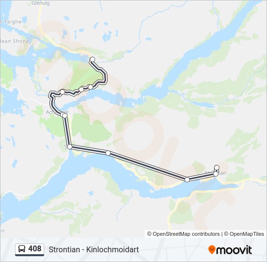 408 Bus Line Map