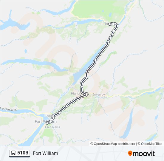 510B bus Line Map