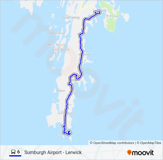 6 Bus Line Map