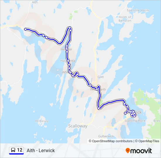 12 Bus Line Map