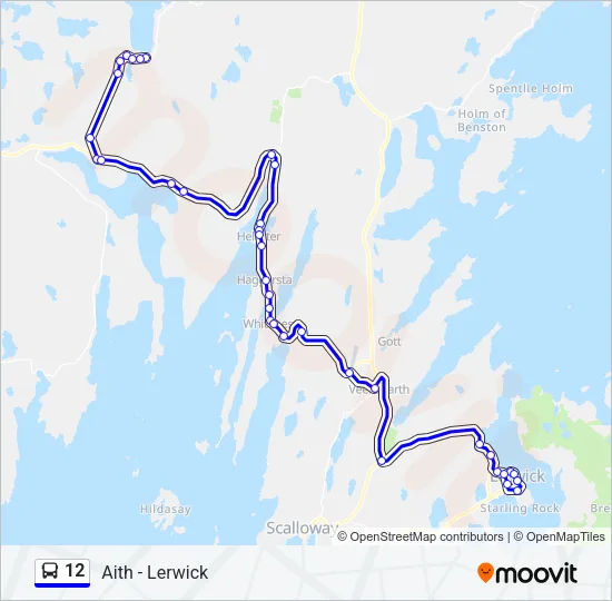 12 Bus Line Map