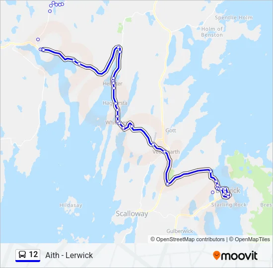 12 Bus Line Map