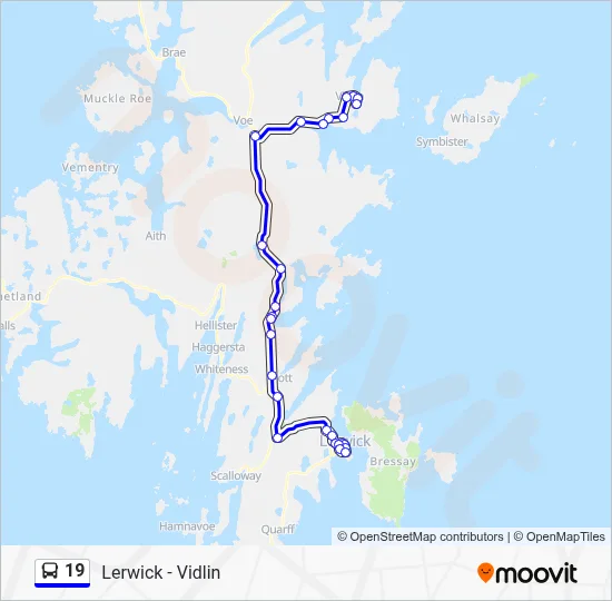 19 Route: Schedules, Stops & Maps - Vidlin (Updated)