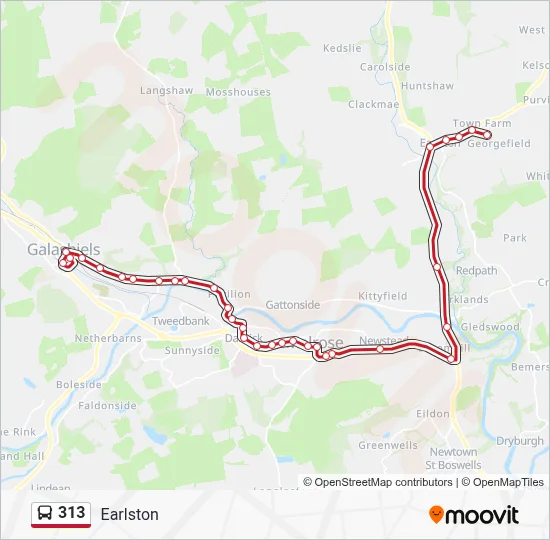 313 Route: Schedules, Stops & Maps - Earlston (Updated)