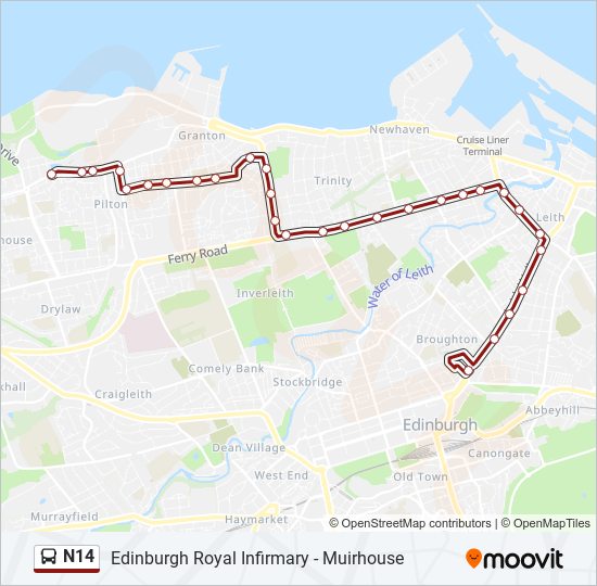 n14 Route: Schedules, Stops & Maps - Broughton (Updated)