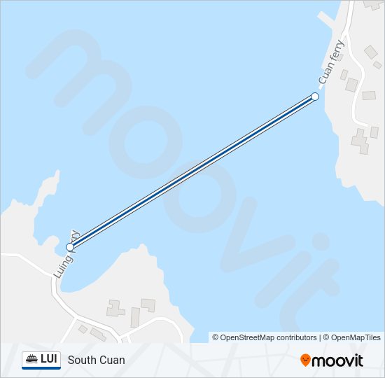 LUI Ferry Line Map