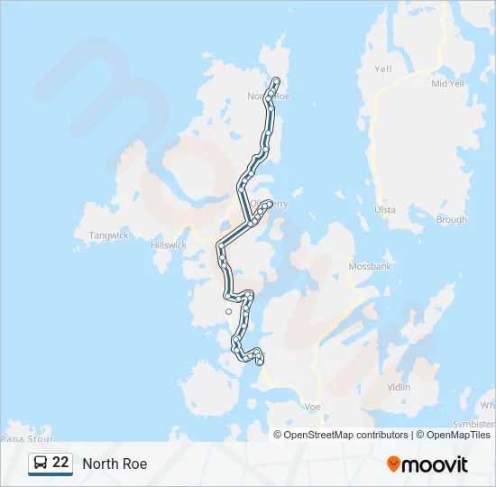 22 Bus Line Map
