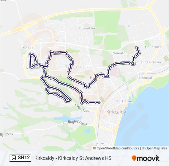 SH12 Bus Line Map