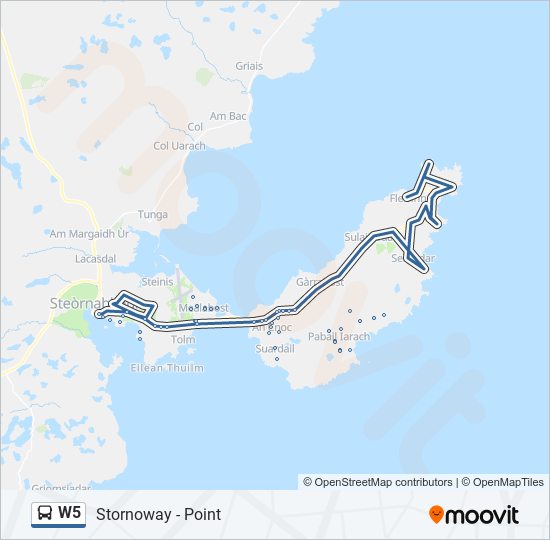 w5 Route Schedules, Stops & Maps Stornoway (Updated)