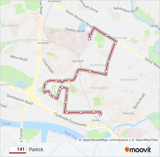 141 Route Schedules Stops Maps Partick Updated 