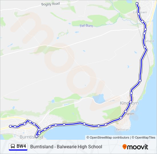 BW4 Bus Line Map