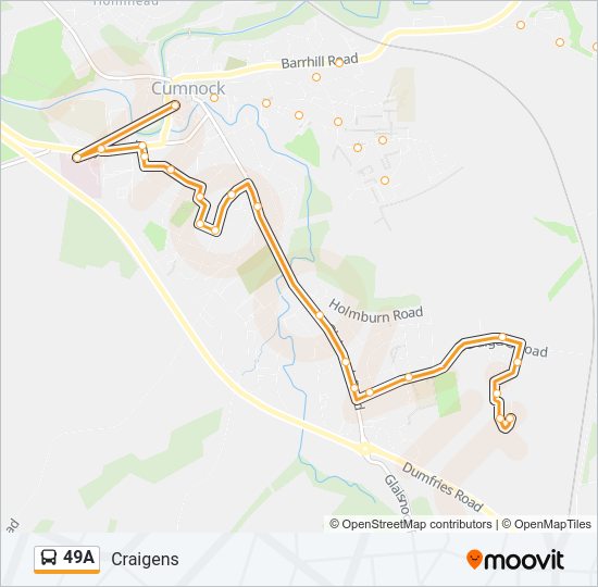 49A Bus Line Map