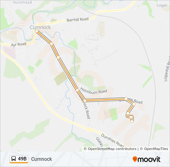 49B Bus Line Map
