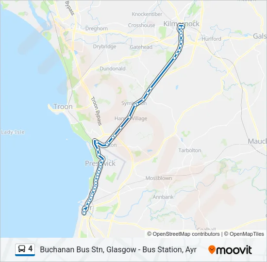 4 Bus Line Map