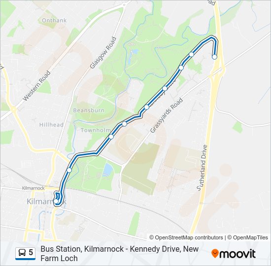 5 bus Line Map