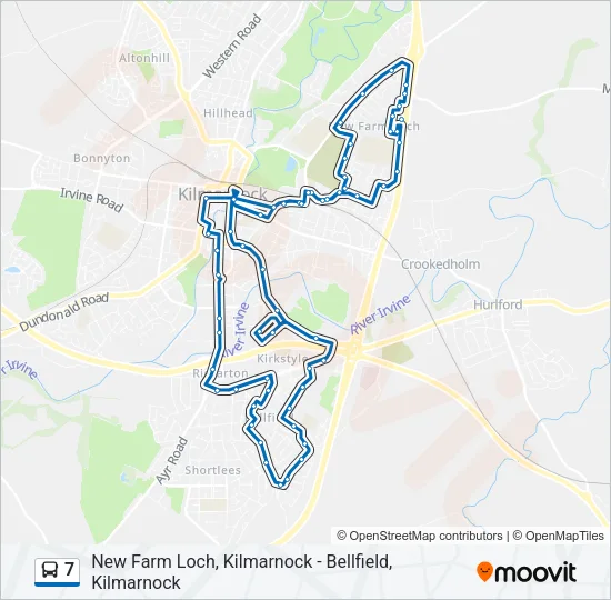 7 Bus Line Map
