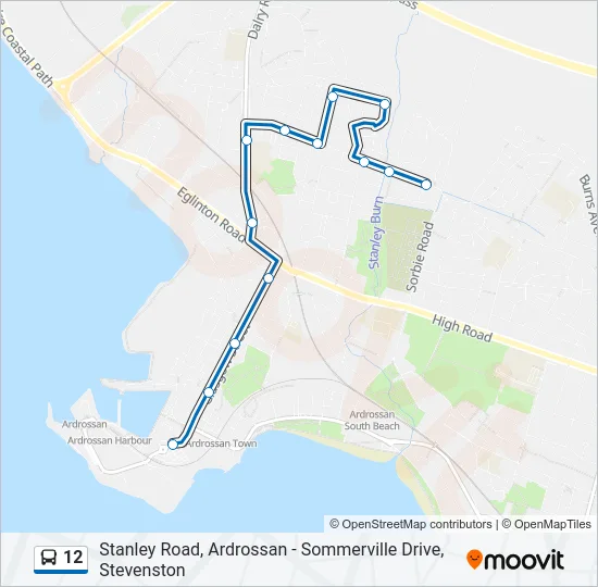 12 Bus Line Map