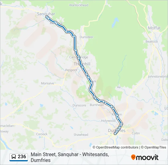 236 Bus Line Map
