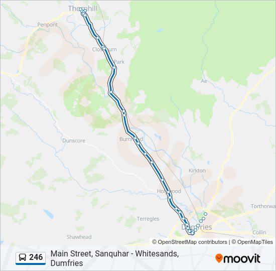 246 Bus Line Map