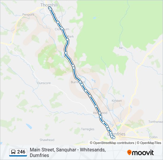 246 Bus Line Map