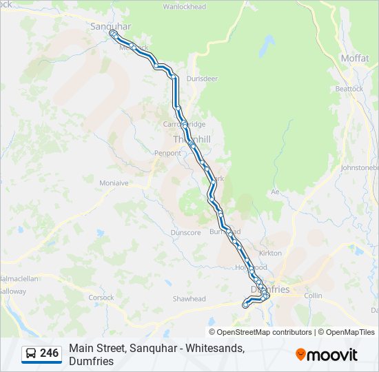 Bus 246 Route Map 246 Route: Schedules, Stops & Maps - Cargenbridge (Updated)