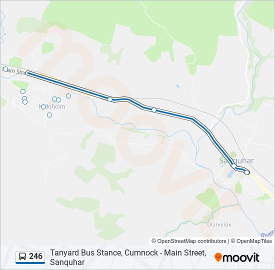 246 bus Line Map