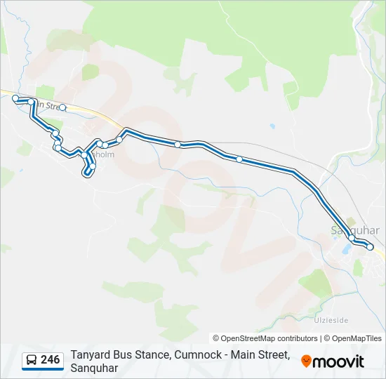 246 Bus Line Map