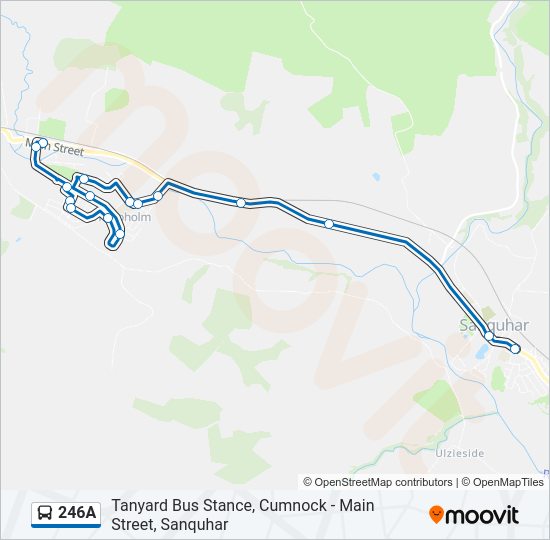 246A Bus Line Map