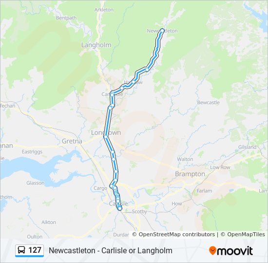 Bus 127 Route Map 127 Route: Schedules, Stops & Maps - Carlisle (Updated)