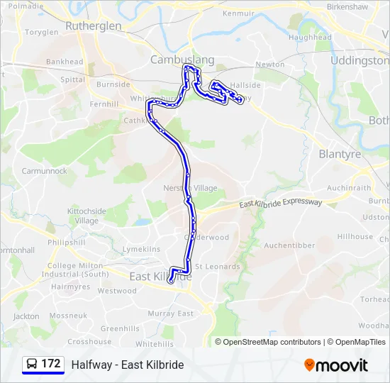 172 Bus Line Map