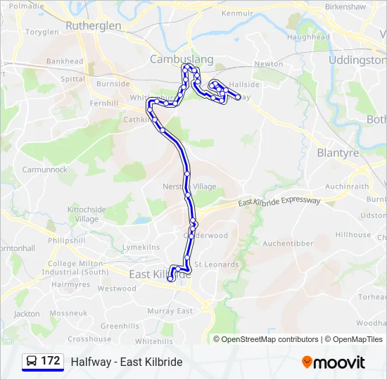 172 Bus Line Map