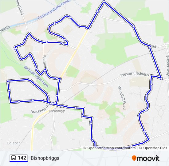 142 Bus Line Map