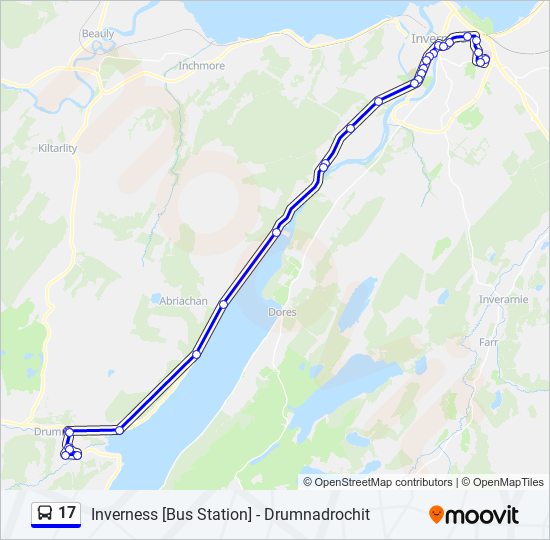 17 Route: Schedules, Stops & Maps - Inverness (Updated)