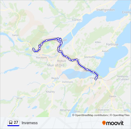 27 bus Line Map