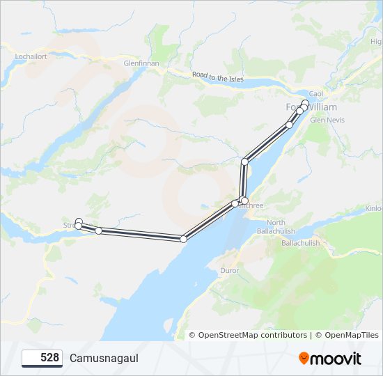 528 bus Line Map