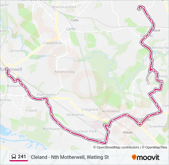 241 Bus Line Map