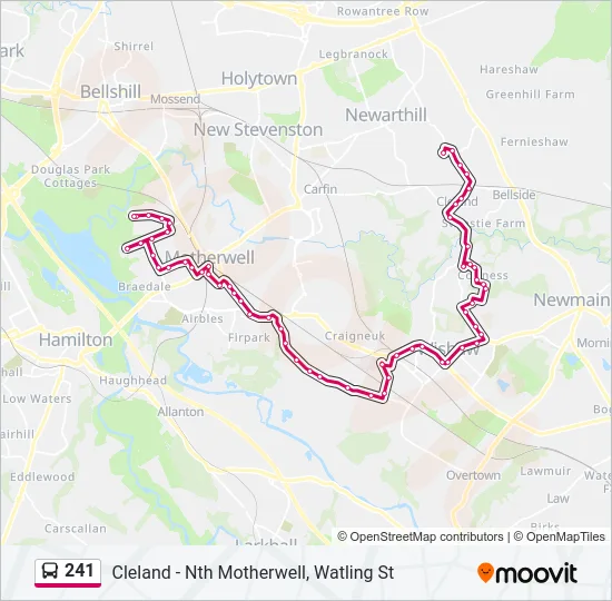 241 Bus Line Map