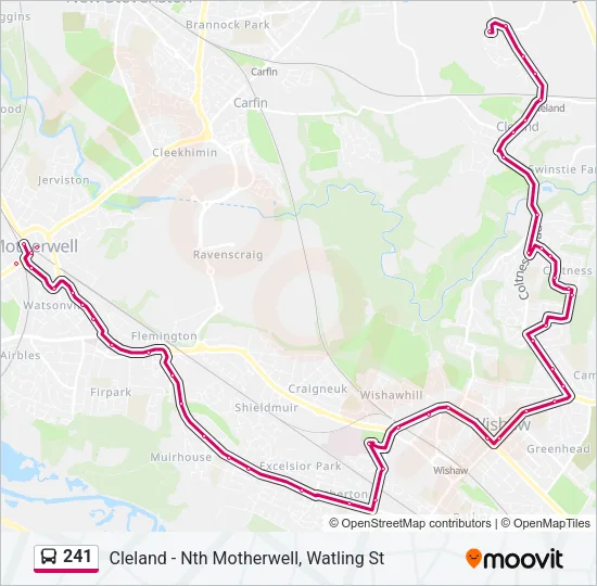 241 Bus Line Map