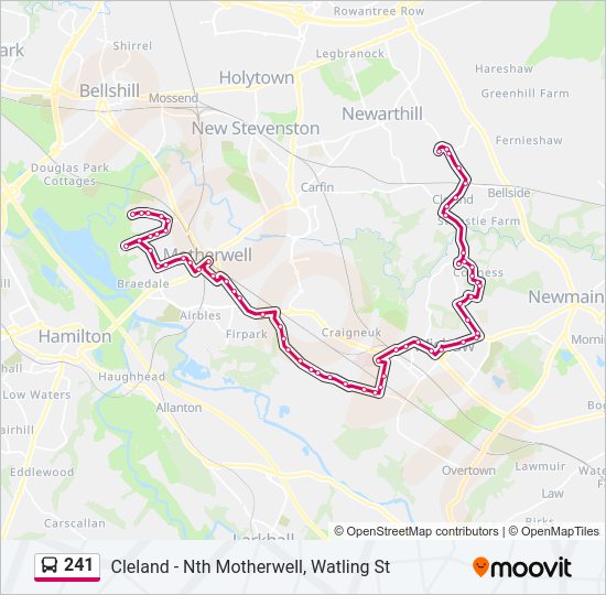 241 Bus Line Map