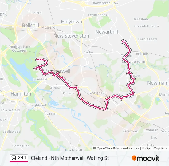 241 Bus Line Map