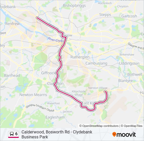 6 Bus Line Map