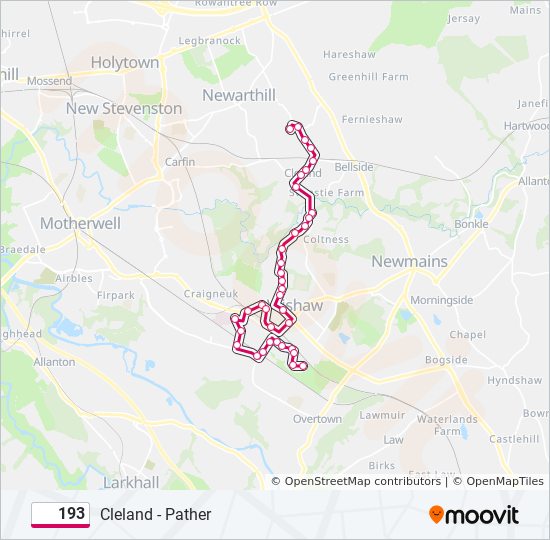 193 Route: Schedules, Stops & Maps - Pather (Updated)