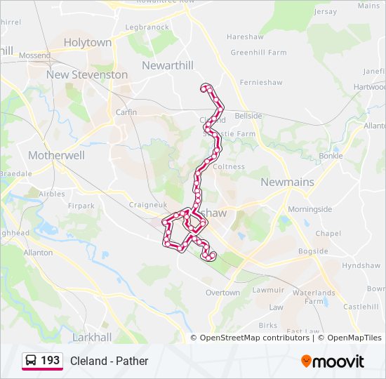 Bus 193 Route Map 193 Route: Schedules, Stops & Maps - Parkside (Updated)