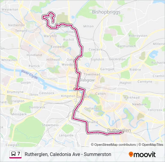 7 Bus Line Map