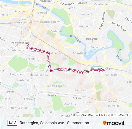 7 Bus Line Map