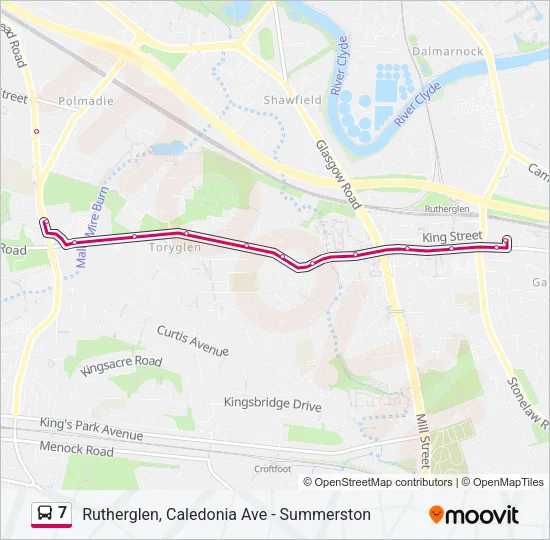 7 Bus Line Map