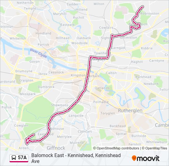 57a Route: Schedules, Stops & Maps - Kennishead (Updated)