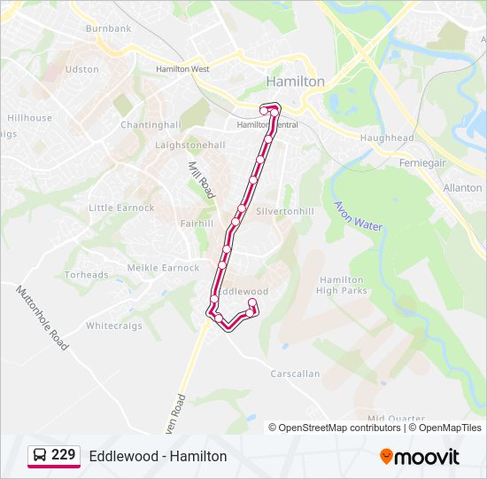 229 Bus Line Map