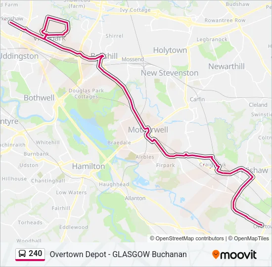 240 Bus Line Map